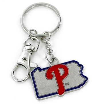 Aminco MLB Philadelphia Phillies Home State Heavyweight Keychain
