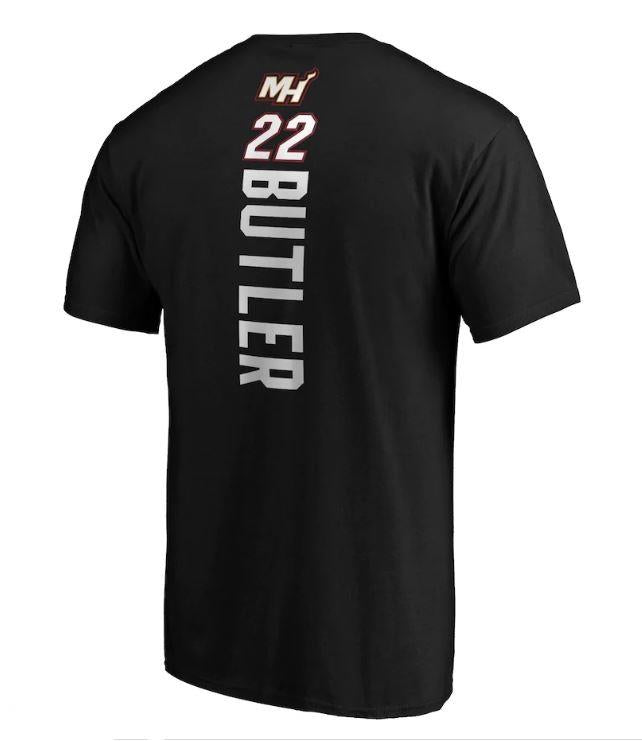 Fanatics Branded NBA Men's #22 Jimmy Butler Miami Heat Playmaker Name & Number T-Shirt