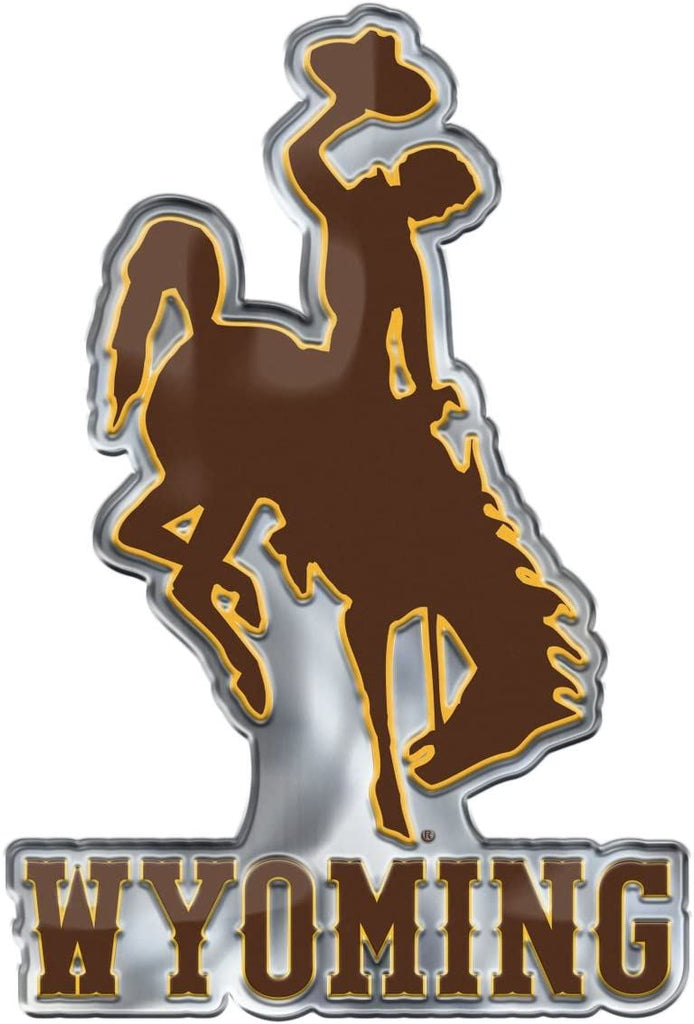 Fanmats NCAA Wyoming Cowboys Team Alternate Logo Auto Emblem