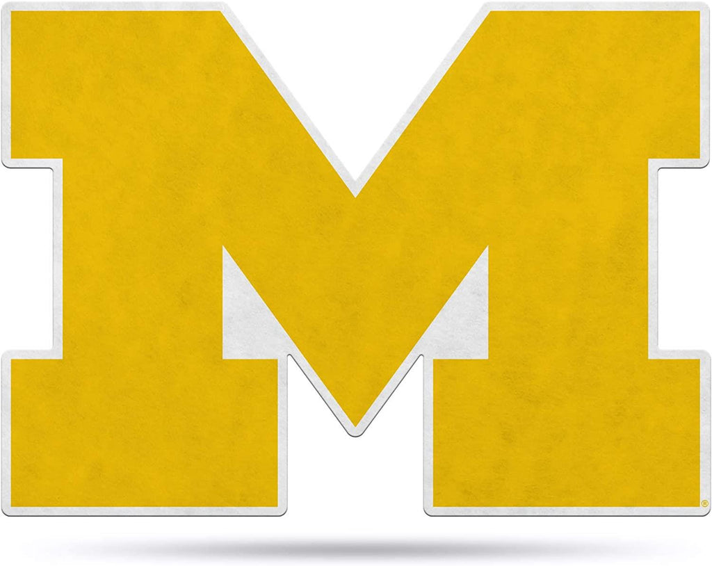 Rico NCAA Michigan Wolverines Shape Cut Primary Logo Pennant