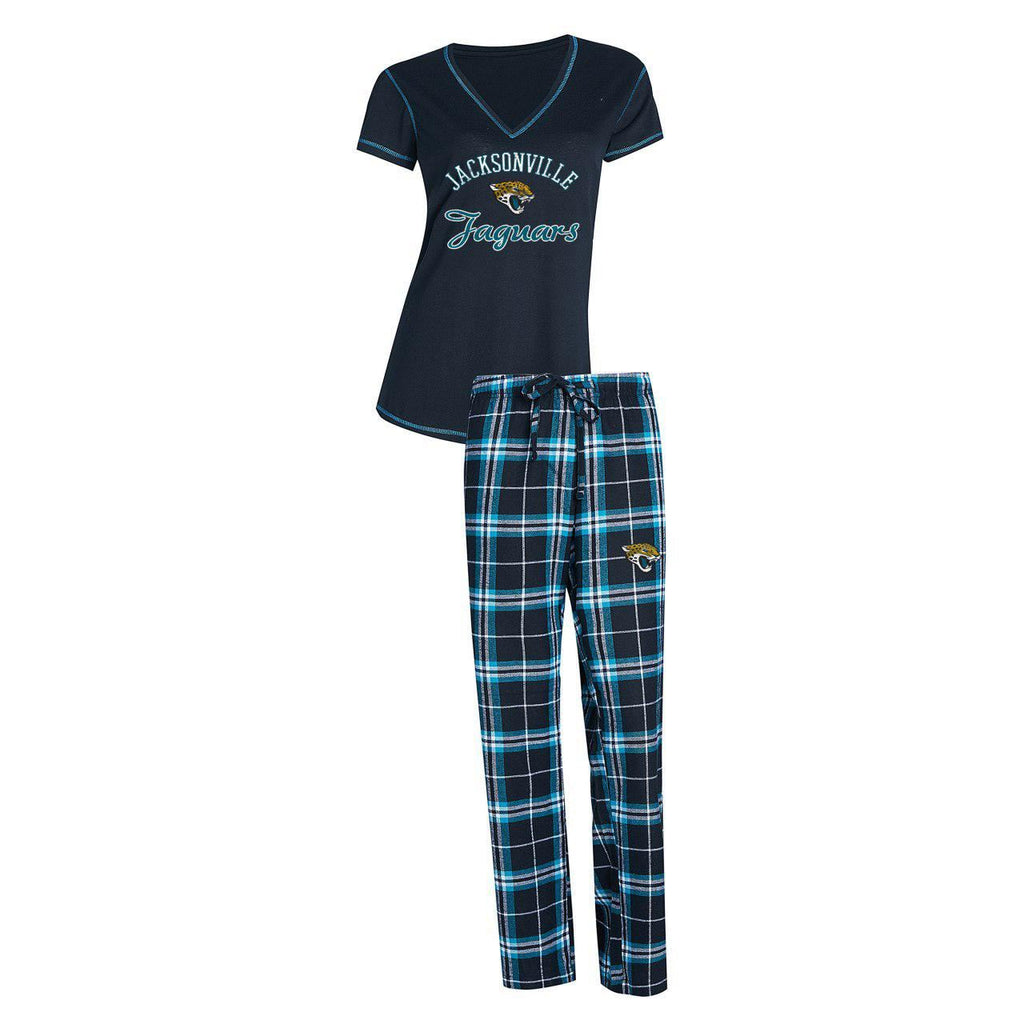 Concept Sports NFL Women's Jacksonville Jaguars Duo Shirt And Pants Pajama Sleepwear Set