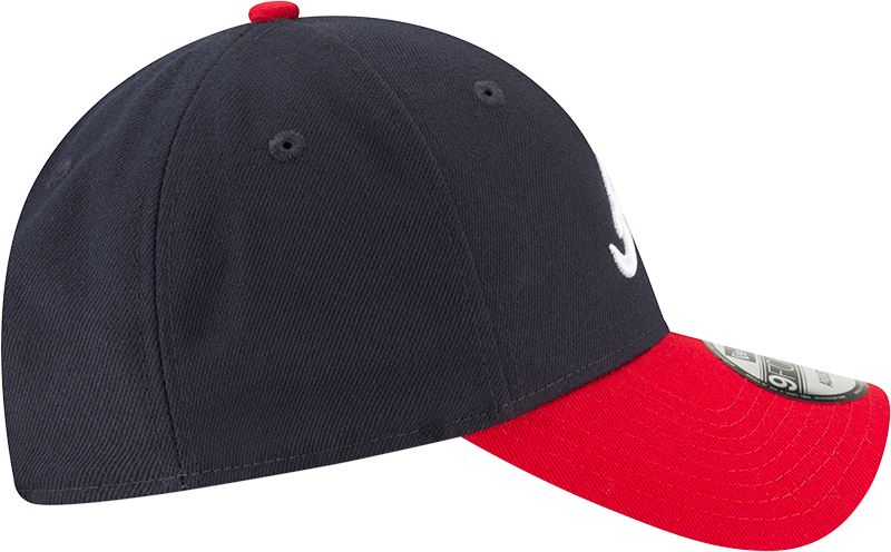 New Era MLB Men’s Atlanta Braves The League Game 9FORTY Adjustable Hat Navy/Red OSFA