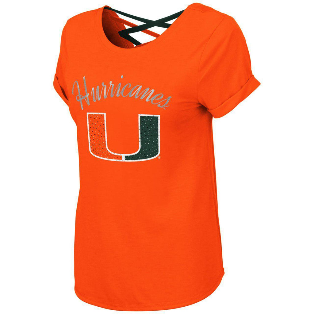 Colosseum NCAA Women’s Miami Hurricanes Milan Strappy T-Shirt