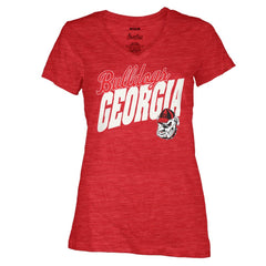Pressbox NCAA Women's Georgia Bulldogs Gander V-Neck T-Shirt