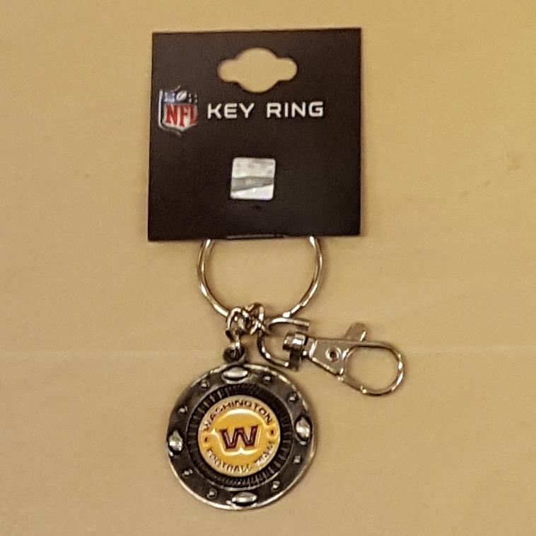 Aminco NFL Washington Football Team Impact Keychain, Silver, One Size