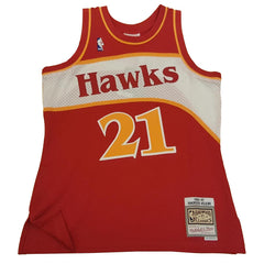 Mitchell & Ness NBA Men's Atlanta Hawks Dominique Wilkins 1986-87 Hardwood Classics Swingman Jersey Red