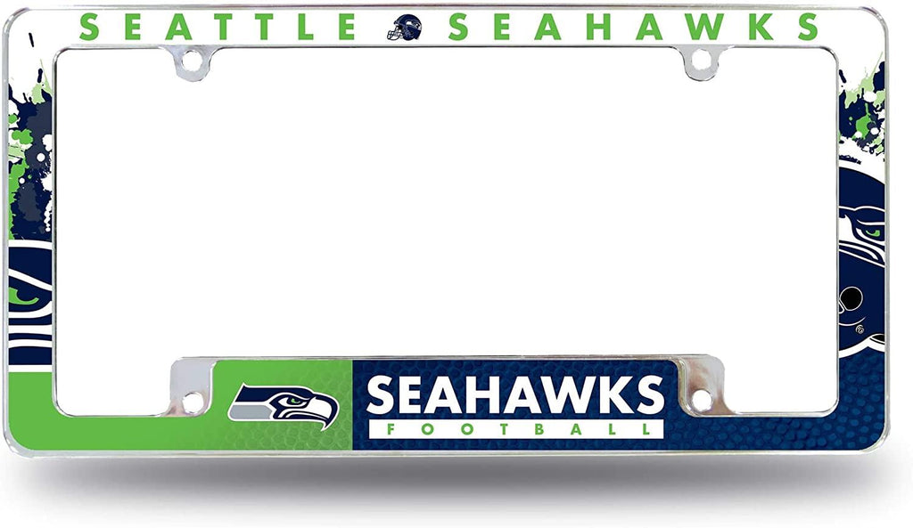 Rico NFL Seattle Seahawks Auto Tag All Over Chrome Frame AFC
