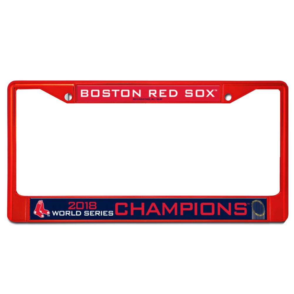 Rico MLB Boston Red Sox 2018 World Series Champions Chrome Frame Red FC