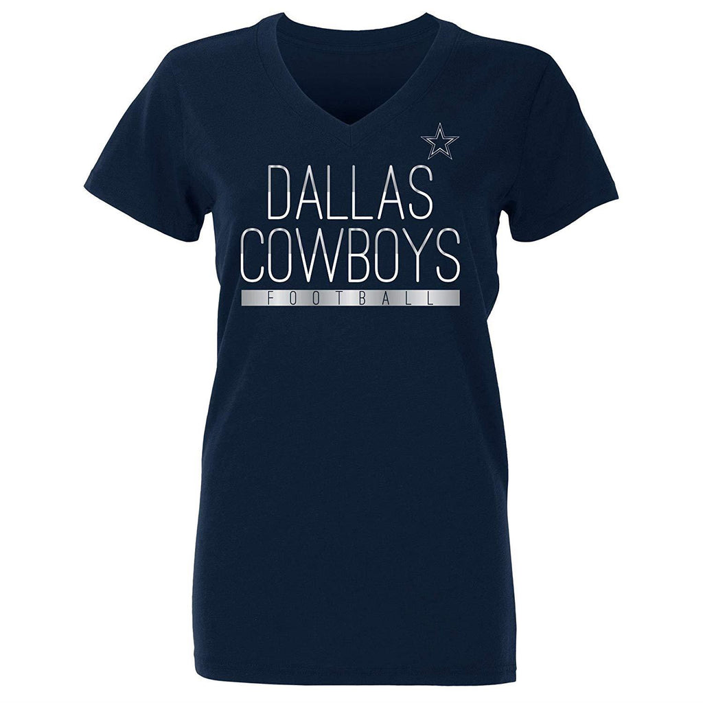 DCM NFL Women's Dallas Cowboys Potts V-Neck T-Shirt