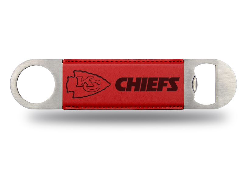 Rico NFL Kansas City Chiefs Laser Engraved Bar Blade Bottle Opener Red