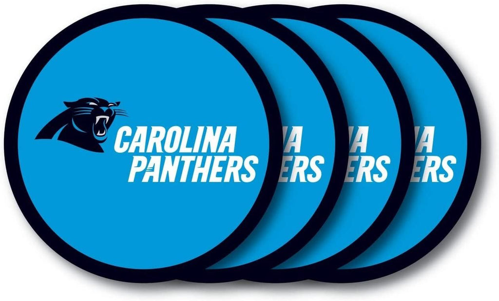 Duck House NFL Carolina Panthers Coaster Set 4-Pack