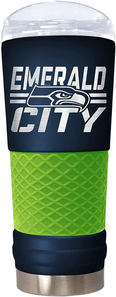 Great American Products NFL Seattle Seahawks Powder Coated Rally Cry Draft Tumbler 24oz