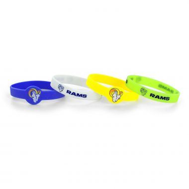 Aminco NFL Los Angeles Rams 4-Pack Silicone Bracelets