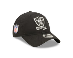 New Era NFL Men's Las Vegas Raiders NFL Sideline Home 2022 9TWENTY Adjustable Hat Black