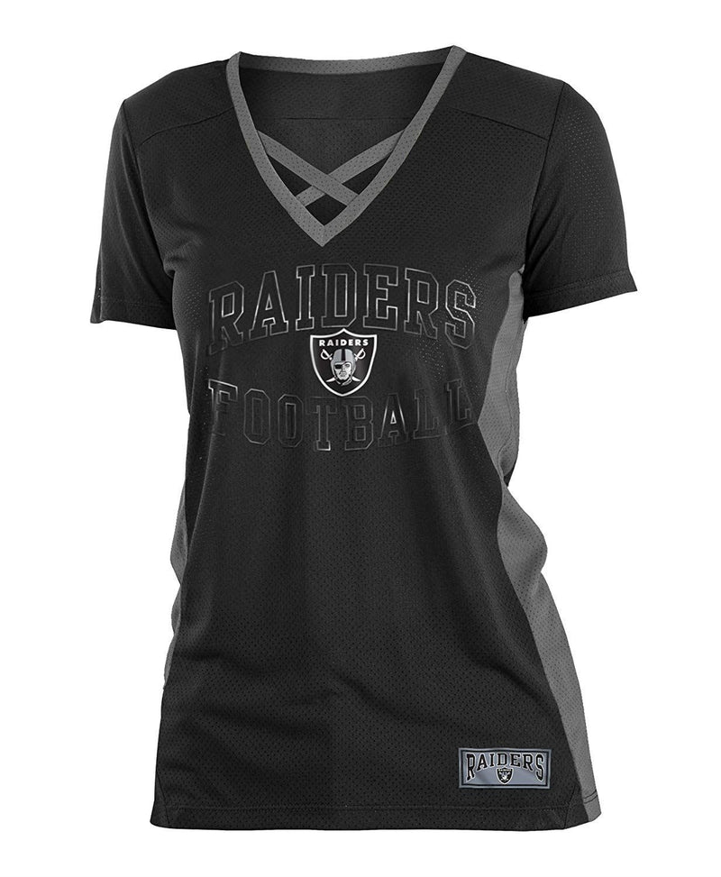 New York Giants New Era Women's Super Bowl Commemorative V-Neck T-Shirt -  Black