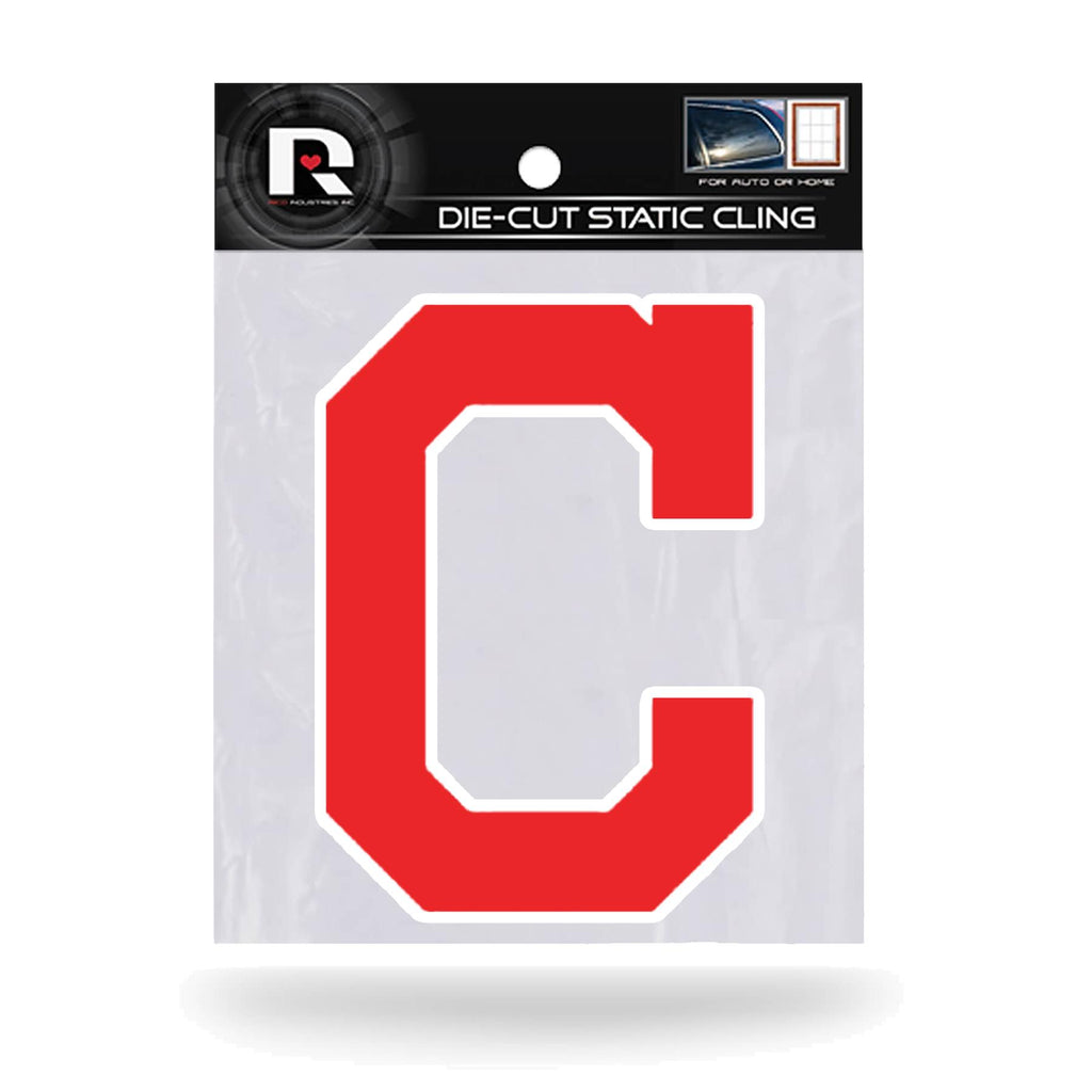 Rico MLB Cleveland Indians Shape Cut Static Cling Auto Decal Car Sticker Medium SSCM