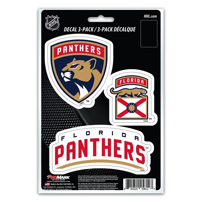 Promark NHL Florida Panthers Team Decal - Pack of 3