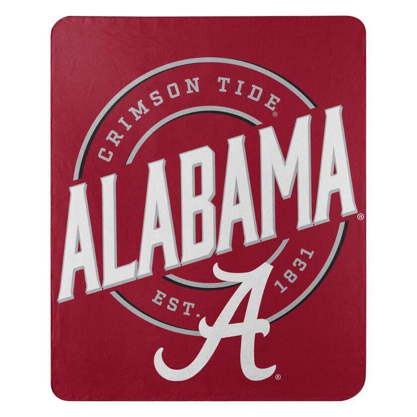 The Northwest Company NCAA Alabama Crimson Tide Campaign Design Fleece Throw Blanket