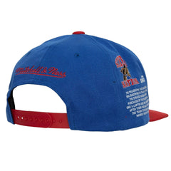 Mitchell & Ness NBA Men's Philadelphia 76ers Team Origins HWC Snapback Adjustable Hat Royal/Red