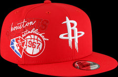 New Era NBA Houston Rockets Back Half Snapback 9Fifty Adjustable Hat