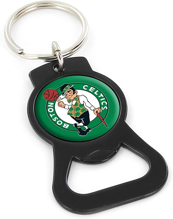 Aminco NBA Boston Celtics Bottle Opener Keychain Black