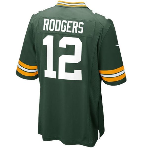 Nike NFL Youth #12 Aaron Rodgers Green Bay Packers Game Jersey