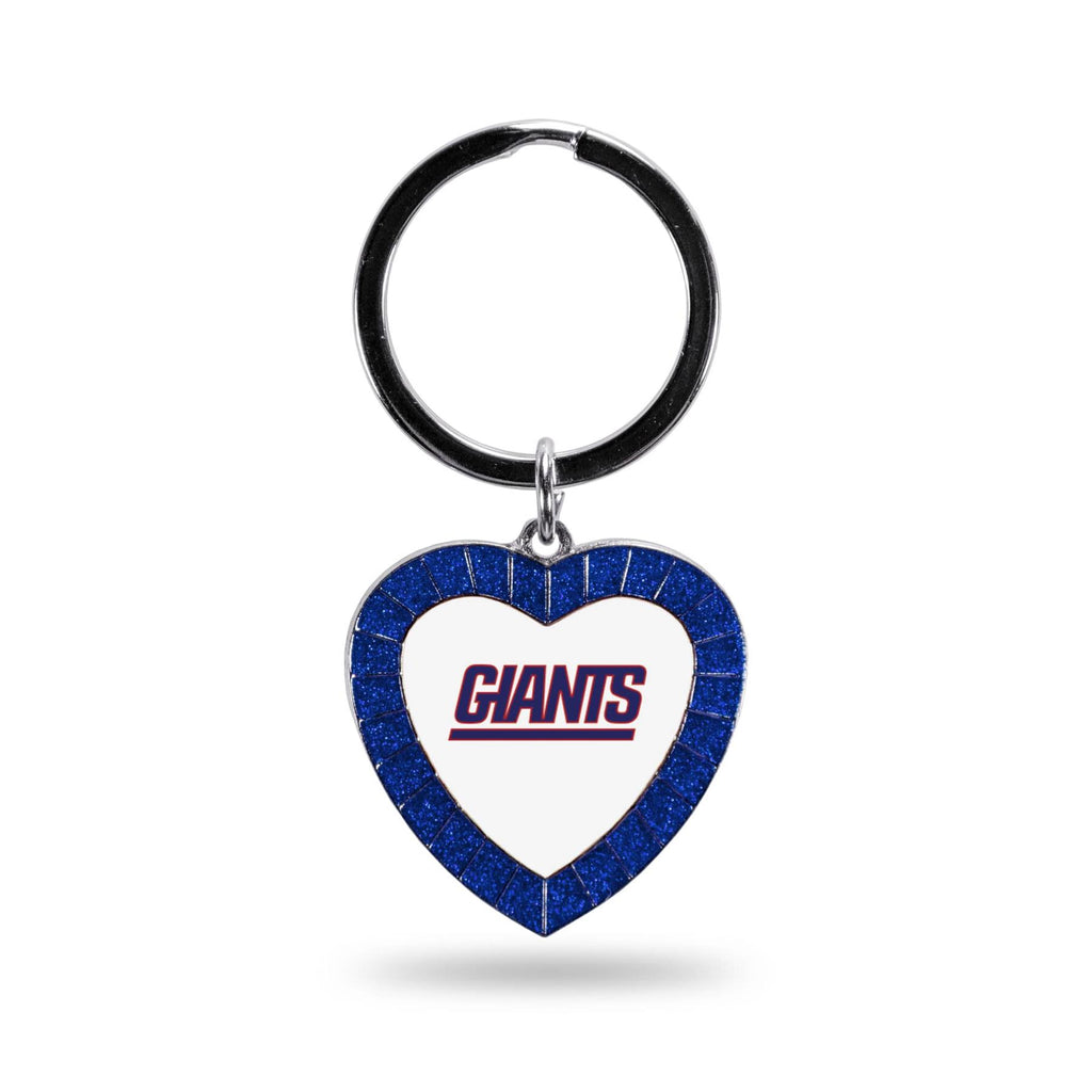 Rico NFL Buffalo Bills Rhinestone Heart Colored Keychain