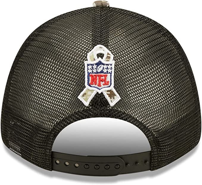 New Era NFL Men's Indianapolis Colts 2022 Salute To Service 9Forty Snapback Adjustable Hat Black/Digital Camo