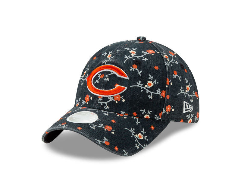 Women's New Era Navy Chicago Bears Floral 9TWENTY Adjustable Hat