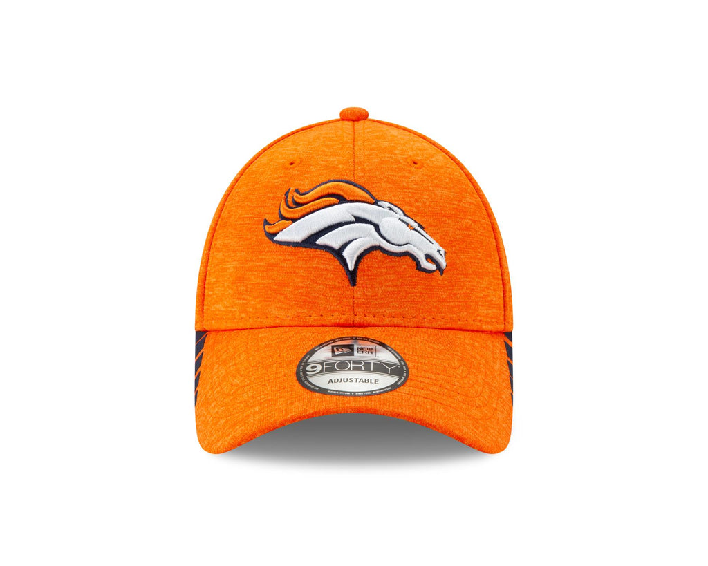 New Era NFL Men's Denver Broncos Visor Trim 9FORTY Adjustable Hat Orange OSFA