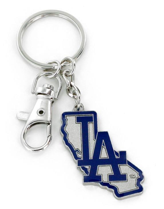 Aminco MLB Los Angeles Dodgers Home State Heavyweight Keychain