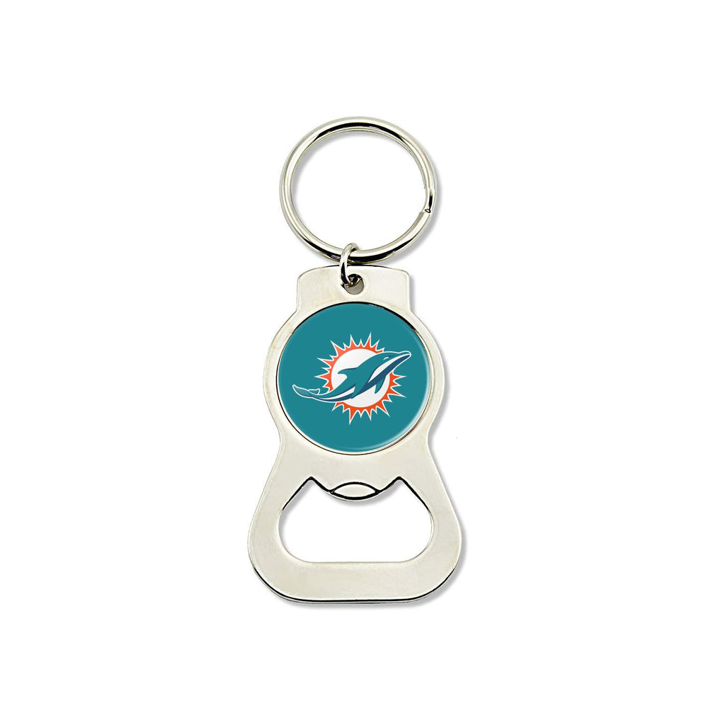 Aminco NFL Miami Dolphins Bottle Opener Keychain Silver