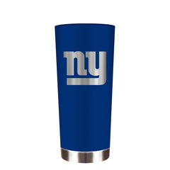 Great American Products NFL New York Giants Powder Coated ONYX Travel Tumbler 18oz Blue