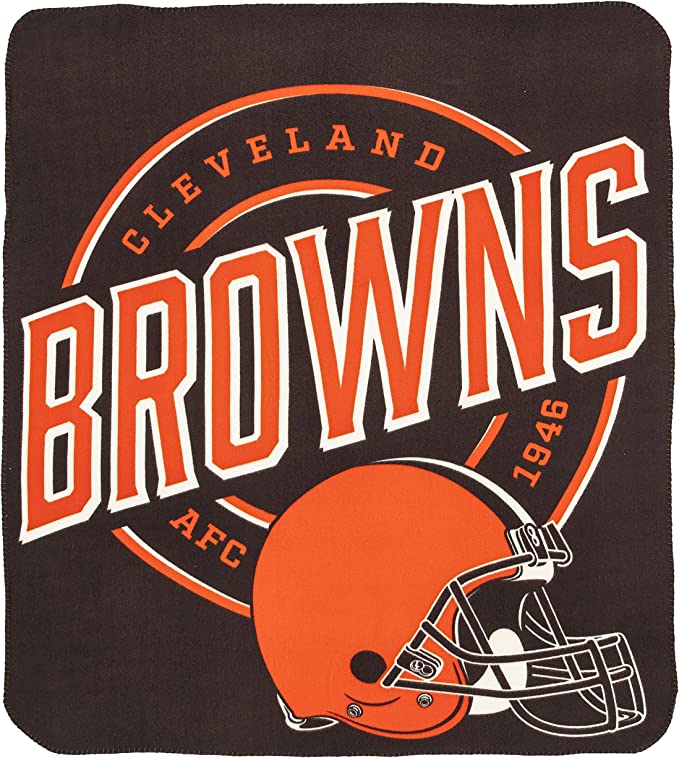 The Northwest Company NFL Cleveland Browns Campaign Design Fleece Throw Blanket