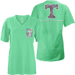 Pressbox NCAA Women's Tennessee Volunteers Buffy V-Neck T-Shirt