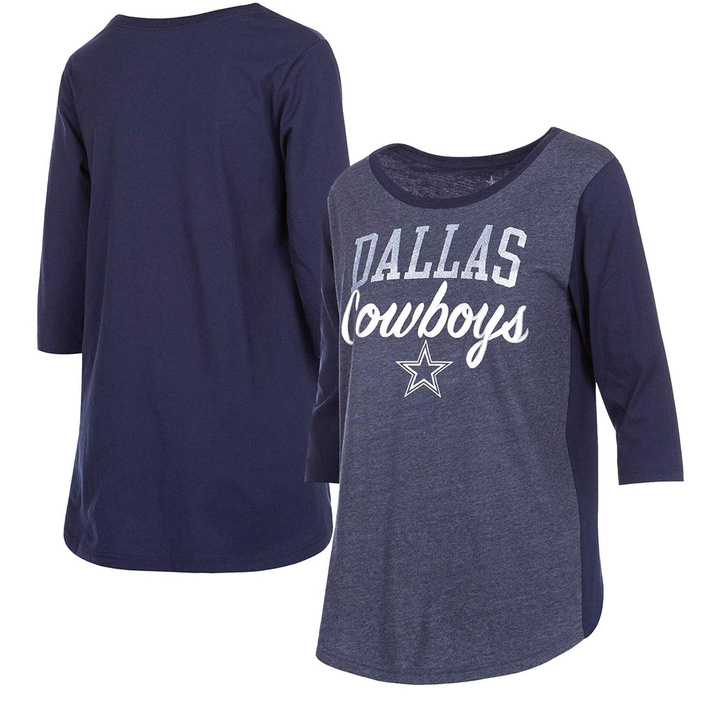 DCM NFL Women's Dallas Cowboys Anita ¾ Sleeve T-Shirt