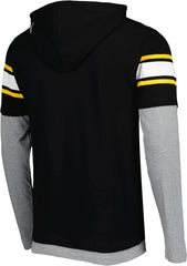 New Era Men's NFL Pittsburgh Steelers Twofer Long Sleeve Hoodie