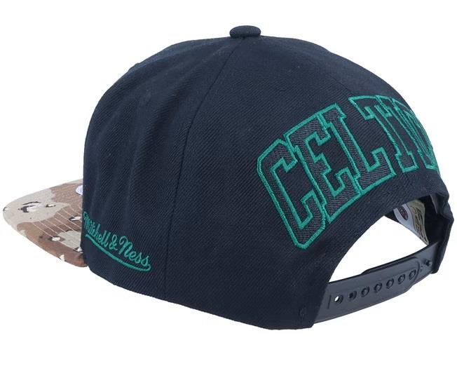 Mitchell & Ness NBA Men's Boston Celtics Choco Camo HWC Snapback Adjustable Hat Black
