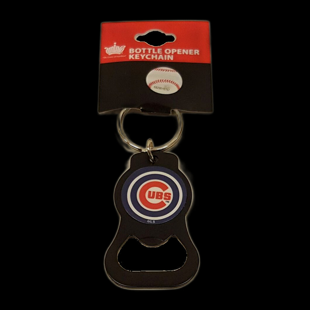 Aminco MLB Chicago Cubs Bottle Opener Keychain Black
