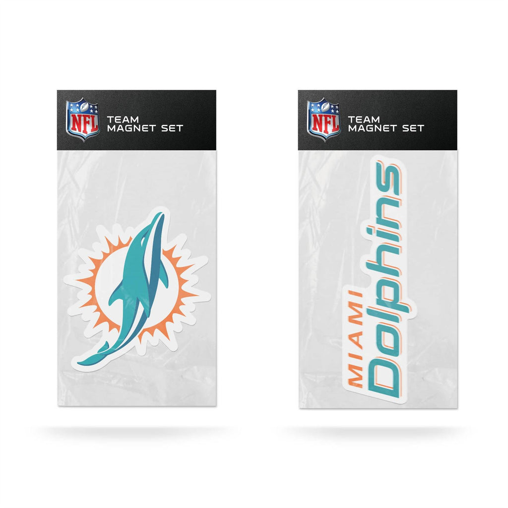 Rico NFL Miami Dolphins 2-Piece Magnet Set