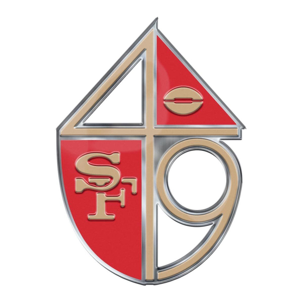 Team Promark NFL San Francisco 49ers Alternative Color Logo Auto Emblem