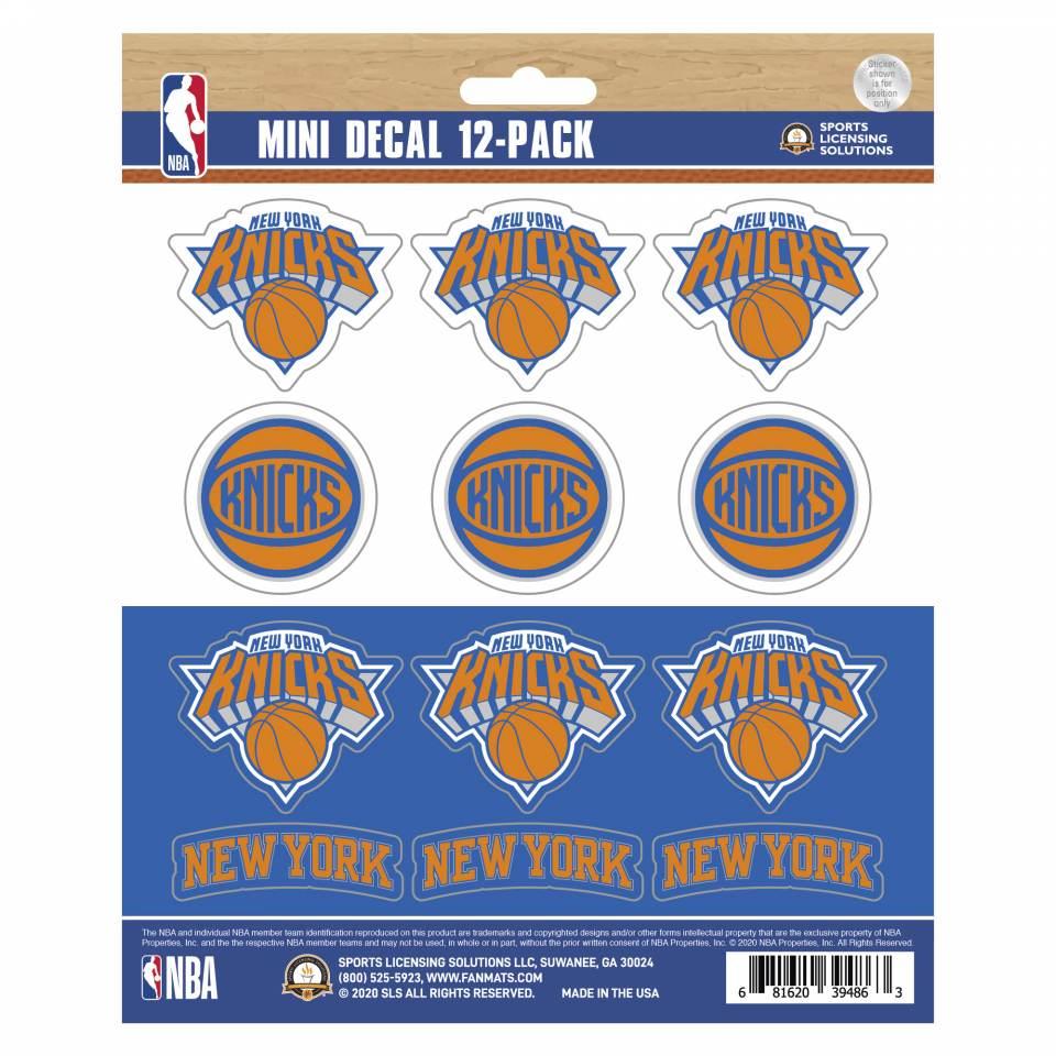 Fanmats NBA New York Knicks Mini Decals 12-Pack
