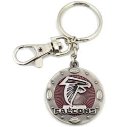 Aminco NFL Atlanta Falcons Impact Keychain, Silver, One Size