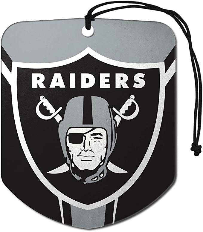 Fanmats NFL Las Vegas Raiders Shield Design Air Freshener 2-Pack