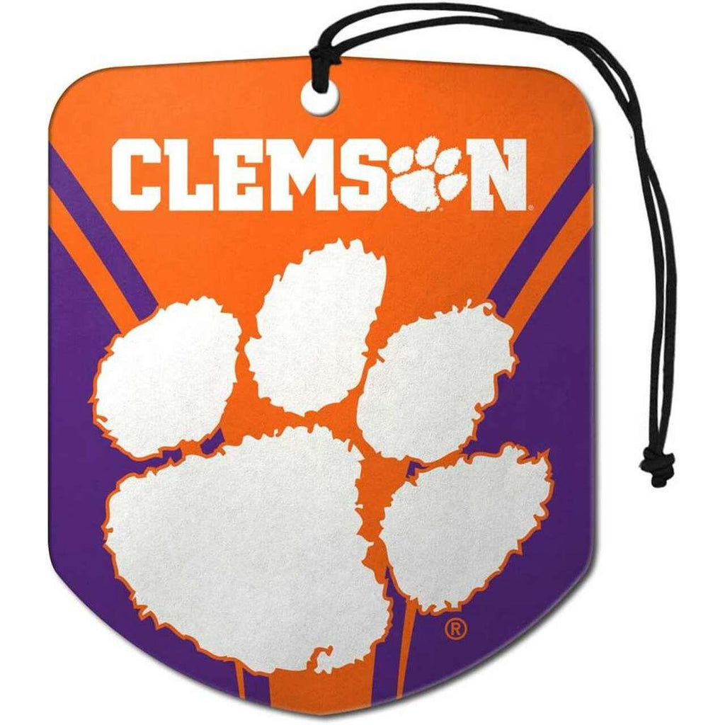 Fanmats NCAA Clemson Tigers Shield Design Air Freshener 2-Pack