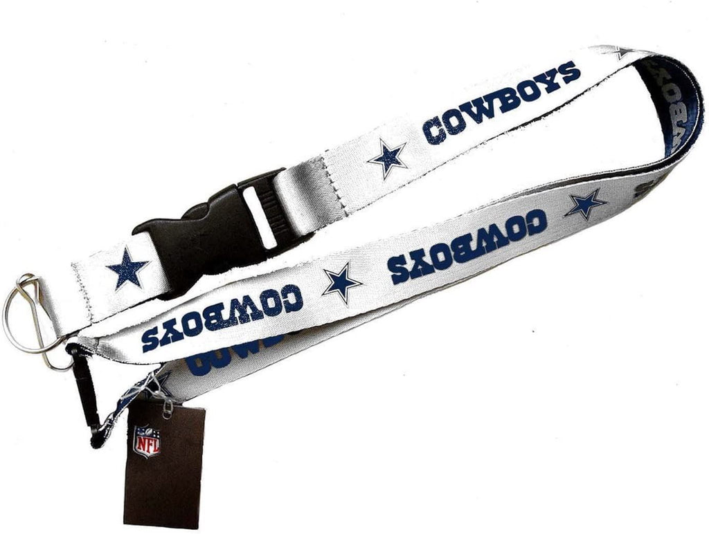 Aminco NFL Dallas Cowboys Reversible Lanyard Keychain Badge Holder