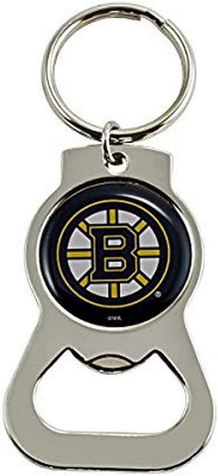 Aminco NHL Boston Bruins Bottle Opener Keychain Chrome