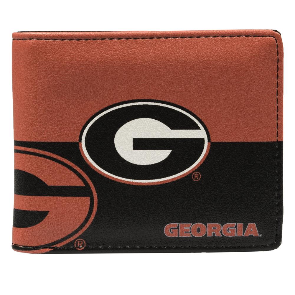 Little Earth NCAA Unisex Georgia Bulldogs Bi-Fold Wallet Black/Red One Size