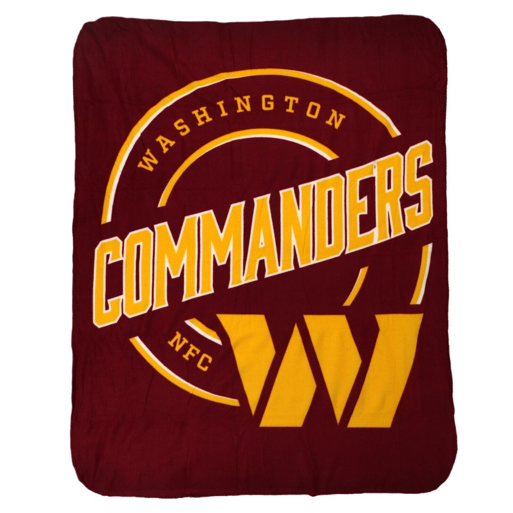 The Northwest Company NFL Washington Commanders Campaign Design Fleece Throw Blanket