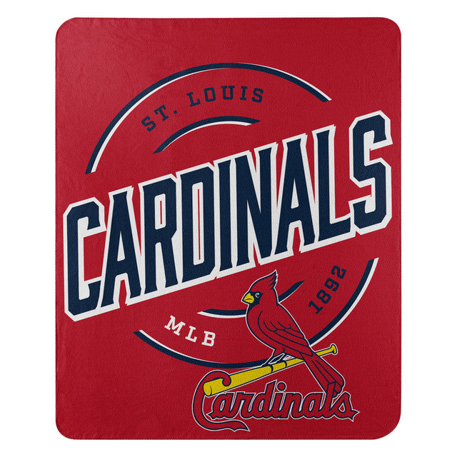 The Northwest Company MLB St. Louis Cardinals Campaign Design Fleece Throw Blanket